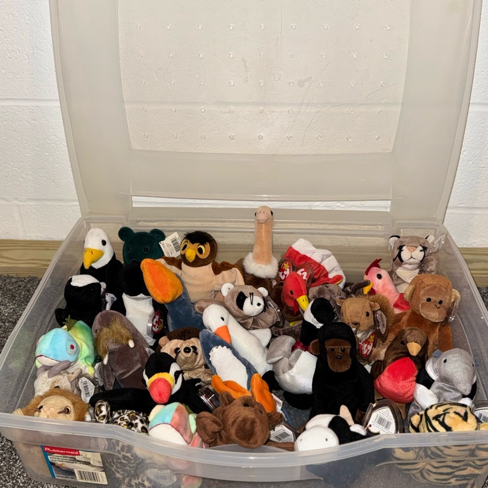 Vintage beanie baby toy Collection